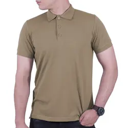 پولوشرت ساده مردانه قهوه ای کرم