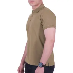 پولوشرت ساده مردانه قهوه ای کرم