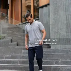 پولوشرت ساده مردانه ملانژ
