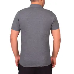 پولوشرت ساده مردانه ملانژ تیره