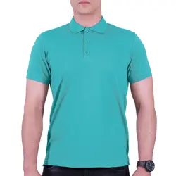 پولوشرت مردانه سبز فیروزه ای روشن