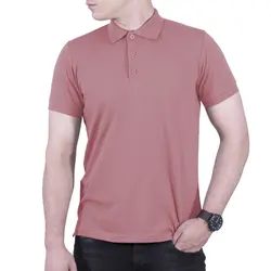 پولوشرت ساده مردانه صورتی پاستیلی