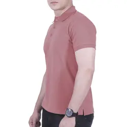 پولوشرت ساده مردانه صورتی پاستیلی