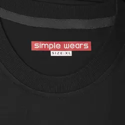 تیشرت ساده پنبه ای مردانه مشکی