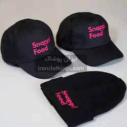 ست کلاه و تیشرت تبلیغاتی آستین بلند اسنپ فود