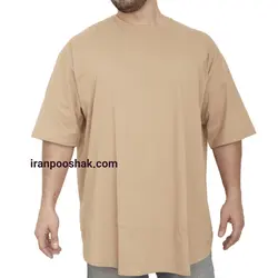 تیشرت اورسایز کرمی oversize