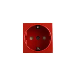 پریز برق قرمز UPS دانوب 45*45