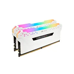 رم کامپیوتر Corsair VENGEANCE RGB PRO White 16GB Dual 3600MHz CL18 DDR4 | فروشگاه ایران رندر