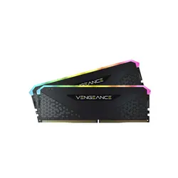 رم کامپیوتر Corsair VENGEANCE RGB RS Black 16GB DUAL 3600MHz CL18 DDR4 | فروشگاه ایران رندر