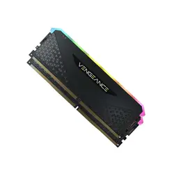 رم کامپیوتر Corsair VENGEANCE RGB RS Black 16GB DUAL 3600MHz CL18 DDR4 | فروشگاه ایران رندر