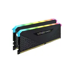 رم کامپیوتر Corsair VENGEANCE RGB RS Black 32GB DUAL 3200MHz CL16 DDR4 | فروشگاه ایران رندر