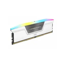 رم کامپیوتر Corsair VENGEANCE RGB White 32GB Dual 5200MHz CL40 DDR5 | فروشگاه ایران رندر