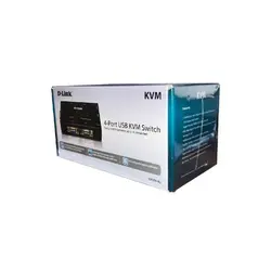 سوییچ 4 پورت KVM USB دی لینک D-Link DKVM‎-4U 4-Port KVM USB Switch | فروشگاه ایران رندر
