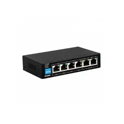 سوییچ 6 پورت دسکتاپ دی لینک D-Link DGS-F1006P-E 6-Port 10/100/1000Mbps Desktop Switch | فروشگاه ایران رندر