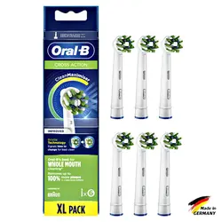 سَری مسواک برقی اورال-بی cross action 6 pcs (clean maximiser)