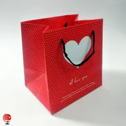 ساک هدیه فانتزی قلب قرمز