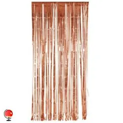 پرده بک گراند متالایز رنگ رزگلد