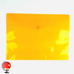 پوشه دکمه دار A4 نارنجی