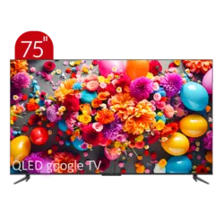 تلویزیون تی سی ال مدل C645 سایز 75 اینچ QLED UHD 4K هوشمند google TV