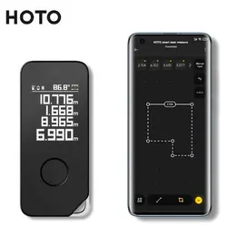 متر لیزری شیائومی Xiaomi HOTO H-D50 50m (پلمپ کمپانی، 100% اورجینال، ضمانت اصالت و گارانتی تعویض)