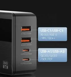 هاب شارژر 4 پورت الدینیو LDNIO A4809C توان 100 وات (کالا پلمپ کمپانی، اصل و اورجینال، ضمانت اصالت و سلامت به همراه گارانتی تعویض + 6 ماه گارانتی تعویض)