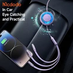 کابل سه سر مک دودو Mcdodo CA-3570 توان 15 وات و طول 1.2متر (پلمپ کمپانی، 100% اورجینال، ضمانت اصالت و گارانتی تعویض)