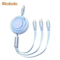 کابل سه سر مک دودو Mcdodo CA-3570 توان 15 وات و طول 1.2متر (پلمپ کمپانی، 100% اورجینال، ضمانت اصالت و گارانتی تعویض)