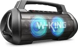 اسپیکر بلوتوث دبلیو کینگ W-King D10 توان 70 وات رم خور و فلش خور (پلمپ کمپانی، 100% اورجینال، ضمانت اصالت و گارانتی تعویض)