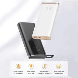 پاور بانک 20000 میلی‌آمپر ساعت بیسوس مدل Starlight Digital Display