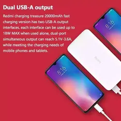 پاوربانک 20000 میلی آمپر ساعتی شیائومی مدل Redmi PB200LZM