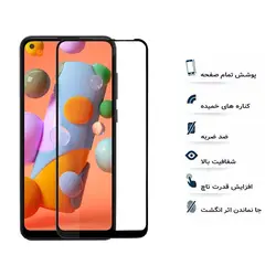 گلس تمام صفحه یوسیو مناسب برای گوشی سامسونگ Galaxy A11