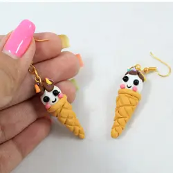 گوشواره زنانه طرح بستنی مدل ice cream 3