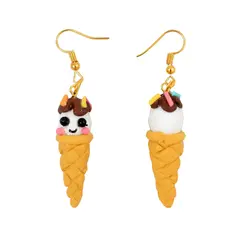 گوشواره زنانه طرح بستنی مدل ice cream 3