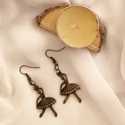 گوشواره زنانه طرح بالرین کد 123