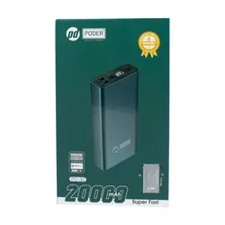 پاوربانک پودر 22.5 واتی مدل poder PD-30 با ظرفیت 20000 میلی آمپر ساعت