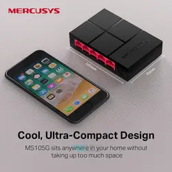 سوئیچ شبکه 5 پورت گیگابیت مرکوسیس مدل Mercusys MS105G