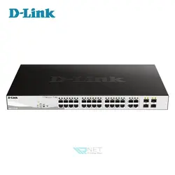 سوئیچ شبکه 28 پورت POE دی لینک مدل D-Link DGS-1210-28p