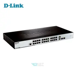 سوییچ 26 پورت لایه 2 با پورت SFP دی لینک D-Link DES-3200-26