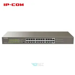 سوئیچ 24 پورت شبکه POE آی پی کام مدل IP-COM G1124P