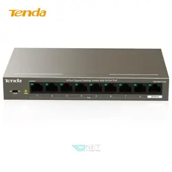 سوئیچ شبکه 8 پورت گیگابیت POE تندا مدل Tenda TEG1109P-8-102W