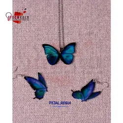 طلق ترنسپرنت رنگی (مدل پروانه های بنفش)