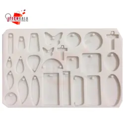 قالب سیلیکونی رزین  (زیورالات ۲۵ تکه)