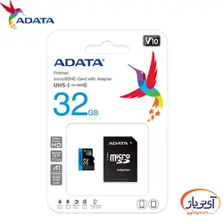 کارت حافظه‌ میکرو مدل Adata Premier microSDHC ظرفیت 32 گیگابایت ای دیتا سرعت 100MBps