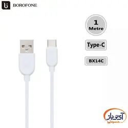 کابل شارژ و دیتا Type-C برند Borofone مدل BX14 طول 1 متر