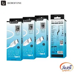 کابل شارژ و دیتا Type-C برند Borofone مدل BX14 طول 1 متر