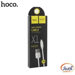 کابل شارژ و دیتا Lightning برند hoco مدل X1 طول 2 متر 2.1 آمپر
