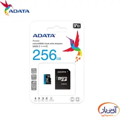 کارت حافظه‌ میکرو مدل Adata Premier microSDHC ظرفیت 256 گیگابایت ای دیتا سرعت 100MBps