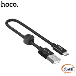 کابل شارژ و دیتا microUSB برند hoco مدل X35 طول 25 سانتی متر 2.4 آمپر