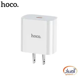 شارژر دیواری هوکو مدل C76 خروجی 18 وات بدون کابل