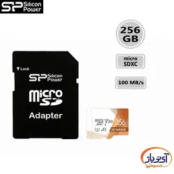 کارت حافظه microSDXC U3 ظرفیت 256 گیگابایت سیلیکون پاور Superior سرعت 100MB/s